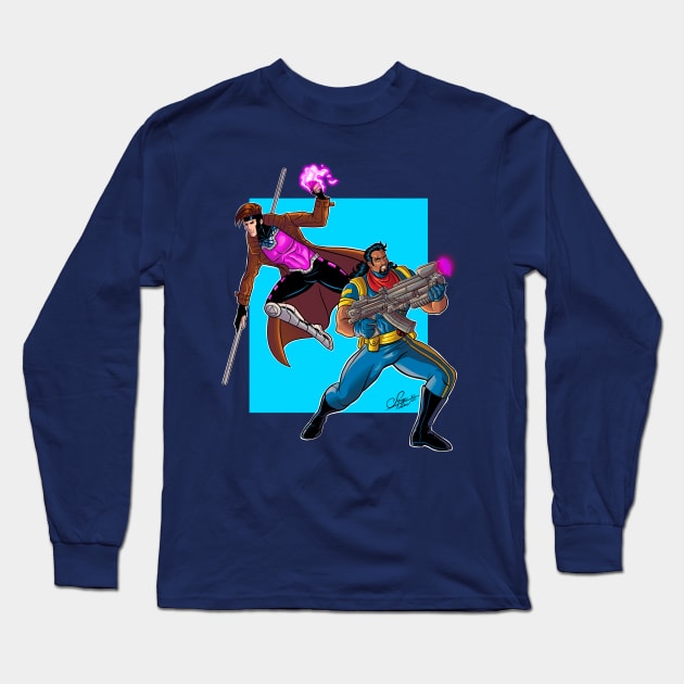 Gambit and Bishop Long Sleeve T-Shirt by sergetowers80
